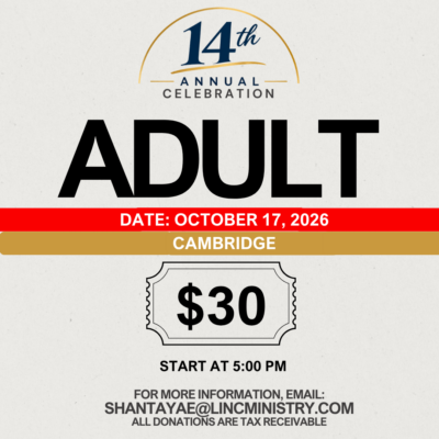 Cambridge- 14th Annual Fundraising Dinner- Single Adult Ticket- October 17, 2026